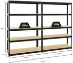 PROREGAL Mega Deal 2x Schwerlastregal Big Elephant S HxBxT 180 x 120 x 45 cm Fachlast