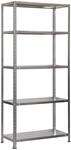 PROREGAL Schraubregal Panda HxBxT 180 x 80 x 30 cm Fachlast 100 kg Grau