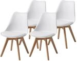 Albatros Esszimmerstuhl AARHUS 4er Set Weiss
