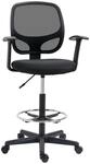 Vinsetto Standing Desk Chair Mesh(100% Polyester) Schaumstoff Stahl Nylon 64L x...