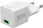 Hama Schnellladeger&auml;t Super-Mini-Charger GaN USB-C PD 30 W Wei&szlig;