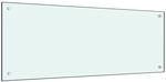 vidaXL K&uuml;chenr&uuml;ckwand Wei&szlig; 100x40 cm Hartglas 249460