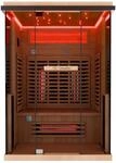 Dewello Infrarotkabine Sauna Kenora 130cm x 105cm 2 Personen Vollspektrum &