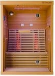 Dewello Infrarotkabine Sauna Palermo 135cm x 120cm 2 Personen Vollspektrum &