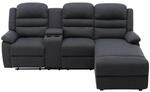 Vente-unique Relaxsofa Macedonia Anthrazitgrau 231 cm