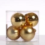 Marelida Christbaumkugeln Weihnachtskugel Baumschmuck Glas 8cm Gl&auml;nzend Matt...