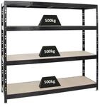 PROREGAL Profi Schwerlastregal Rhino HxBxT 180 x 200 x 60 cm 4...