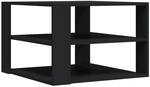 vidaXL Couchtisch Schwarz 59,5x59,5x40 cm Holzwerkstoff