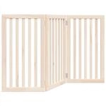 vidaXL Hundegitter Faltbar 3 Paneele 150 cm Pappelholz 352238