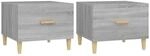vidaXL Couchtische 2 Stk. Grau Sonoma 50x50x40 cm Holzwerkstoff Modell 5