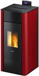Freepoint Pelletofen Tesis Stahl Bordeaux 22,8 kW wasserf&uuml;hrend