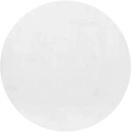 Ayyildiz Kurzflorteppich Pouffy 5100 Wei&szlig; &Oslash; 200 cm