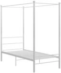 vidaXL Himmelbett Wei&szlig; Metall 90x200 cm726637