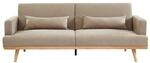 Vente-unique Schlafsofa Esme Beige 216 cm