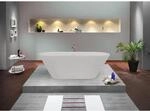 Ottofond Freistehende Badewanne Eko 150 cm x 75 cm Wei&szlig;