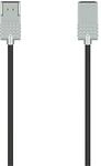 Hama HDMI-Kabel High Speed 100 cm Silber-Schwarz