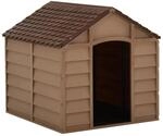 vidaXL Hundeh&uuml;tte Braun 71x71,5x68 cm PP 316180