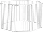 PawHut Welpenauslauf Klappbar 90 cm Hoch mit 8 Platten T&uuml;r