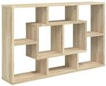 vidaXL Wandregal Sonoma-Eiche 85x16x52,5 cm Holzwerkstoff 801421
