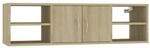 vidaXL Wandregal Sonoma-Eiche 102x30x29 cm Holzwerkstoff 806259