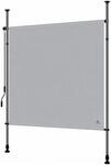 KESSER Klemmmarkise Senkrechtmarkise Blickdicht 100 x 310 cm Grau