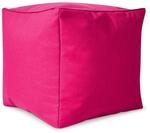 Green Bean Sitzhocker Cube 40 x 40 x 40 cm Wetterfest Waschbarer Bezug Pink