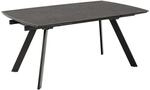 ebuy24 Blackburn Esstisch 97x160/240cm inkl Zusatzplatten Schwarz
