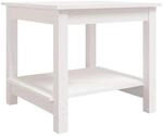 vidaXL Couchtisch Wei&szlig; 50x50x45 cm Massivholz Kiefer 822278