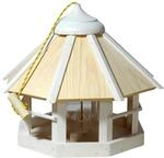 Dobar Vogelhaus Camouflage 8-Eckig mit Futtersilo H&auml;ngend FSC&reg;