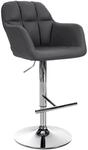 CLP Barhocker Natoma Kunstleder Metall in Chromoptik/schwarz