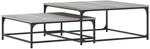 vidaXL Satztische 2 Stk Grau Sonoma Holzwerkstoff
