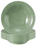Seltmann Weiden Beat Color Glaze Suppenteller 22,5 cm 6er Set Salbeigr&uuml;n