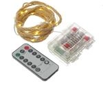 Marelida LED Lichterkette Seil Deko Jute Tau Kordel 2m Timer 8 Funktionen F&uuml;r...