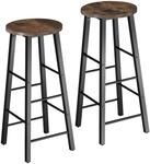 Tectake Set Barhocker Keynes Industrial Style Holz und Stahl 31 x 31 x 72 50 cm