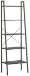 vidaXL Standregal mit 5 B&ouml;den Schwarz 56x35x174 cm