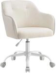Songmics Schreibtischstuhl Tyra Atmungsaktiver Sherpa-Stoff Beige