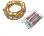 Marelida LED Lichterkette Seil Deko Jute Tau Kordel 40LED 2m Timer Maritim F&uuml;r...