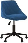 vidaXL Esszimmerstuhl Drehbar Blau Samt 3089036