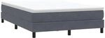 vidaXL Boxspringbett ohne Matratze Dunkelgrau 140x220 cm Samt 3315874