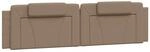 vidaXL Kopfteil-Kissen Viana Cappuccino-Braun 200 cm Kunstleder 374818