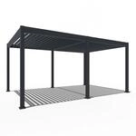 Weide Elektrische Deluxe Aluminium Pergola 3,6 x 5,3 M mit LED