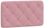 vidaXL Kopfteil-Kissen Rosa 90 cm Samt 374713