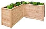 Westmann Holz-Eckhochbeet Klassik L 170 Natur 170 cm x 170 cm x 84 cm FSC&reg;