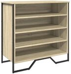 vidaXL Schuhregal Sonoma-Eiche 80x38x78 cm Holzwerkstoff 848650