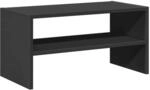 vidaXL Schuhregal Stapelbar Schwarze Eiche 60x30x30,5 cm 858859