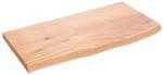 vidaXL Wandregal Hellbraun 60x30x2 cm Massivholz Eiche Behandelt 363644