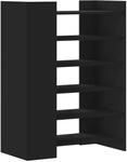 vidaXL Schuhschrank Schwarz 74,5x37,5x100 cm Holzwerkstoff 848431
