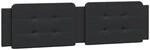 vidaXL Kopfteil-Kissen Zadar Schwarz 200 cm Kunstleder 374883