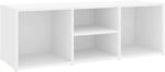 vidaXL Schuhbank Wei&szlig; 105x35x35 cm Holzwerkstoff 804463
