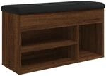 vidaXL Schuhbank Braun Eichen-Optik 82x32x45,5 cm Holzwerkstoff